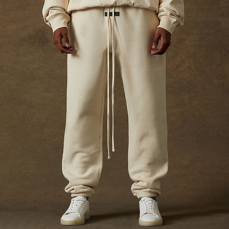 Double Line Silicone Letter Loose Jogger Pants