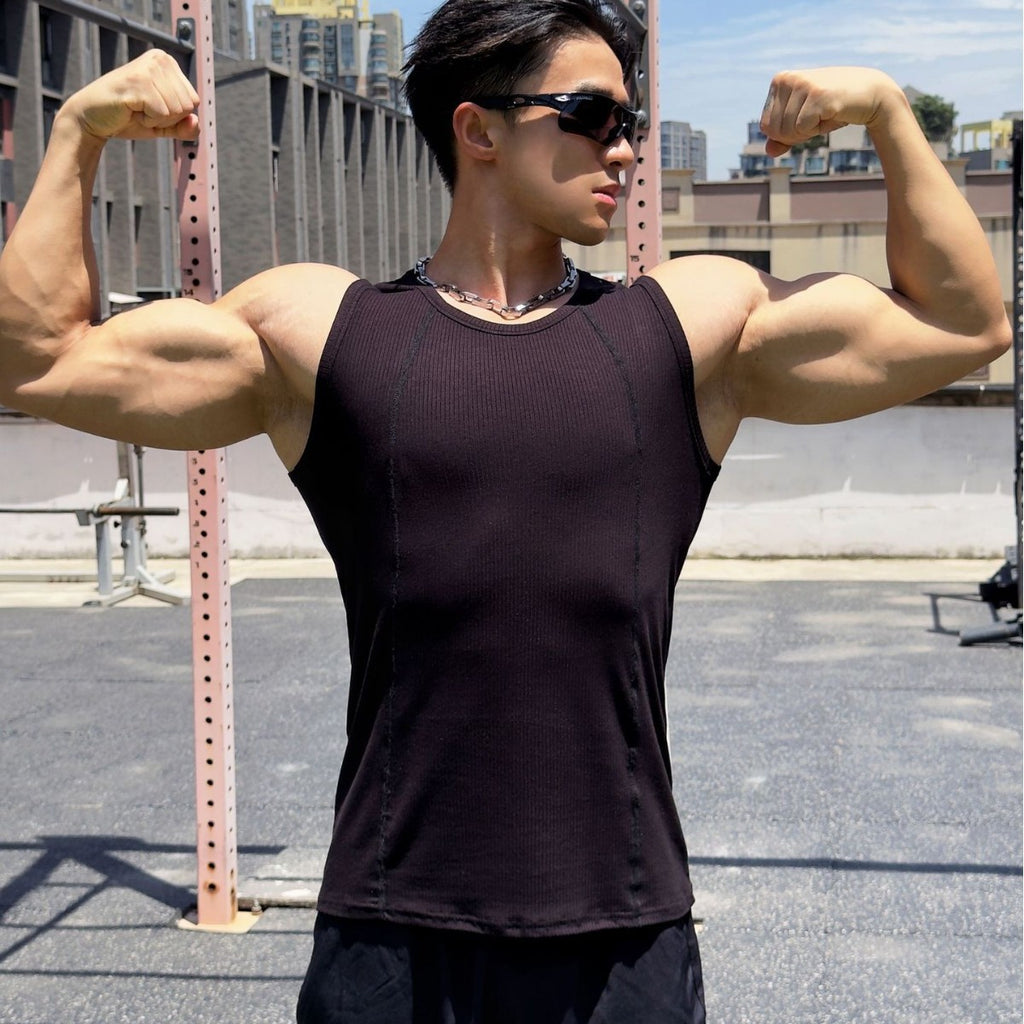 Men's Breathable Loose Muscle Vest — Fitness Training Tank Top