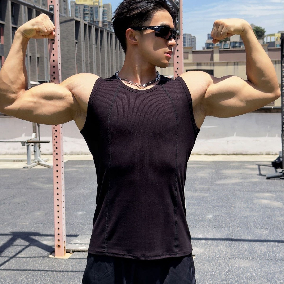 Men's Breathable Loose Muscle Vest — Fitness Training Tank Top