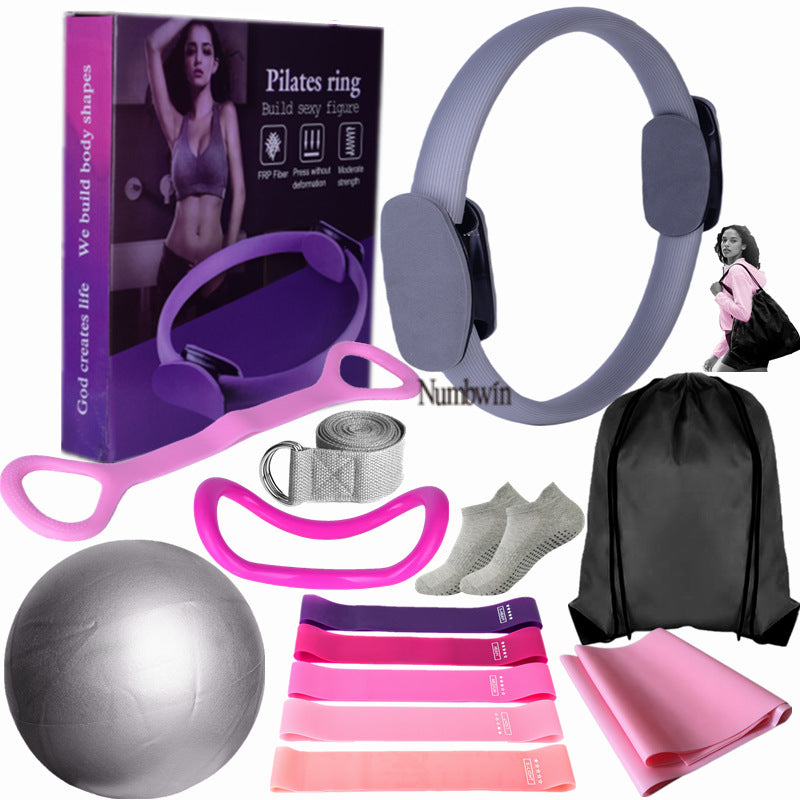 14-Piece Pilates & Pelvic Floor Training Set – Yoga Magic Ring Home Gym Kit