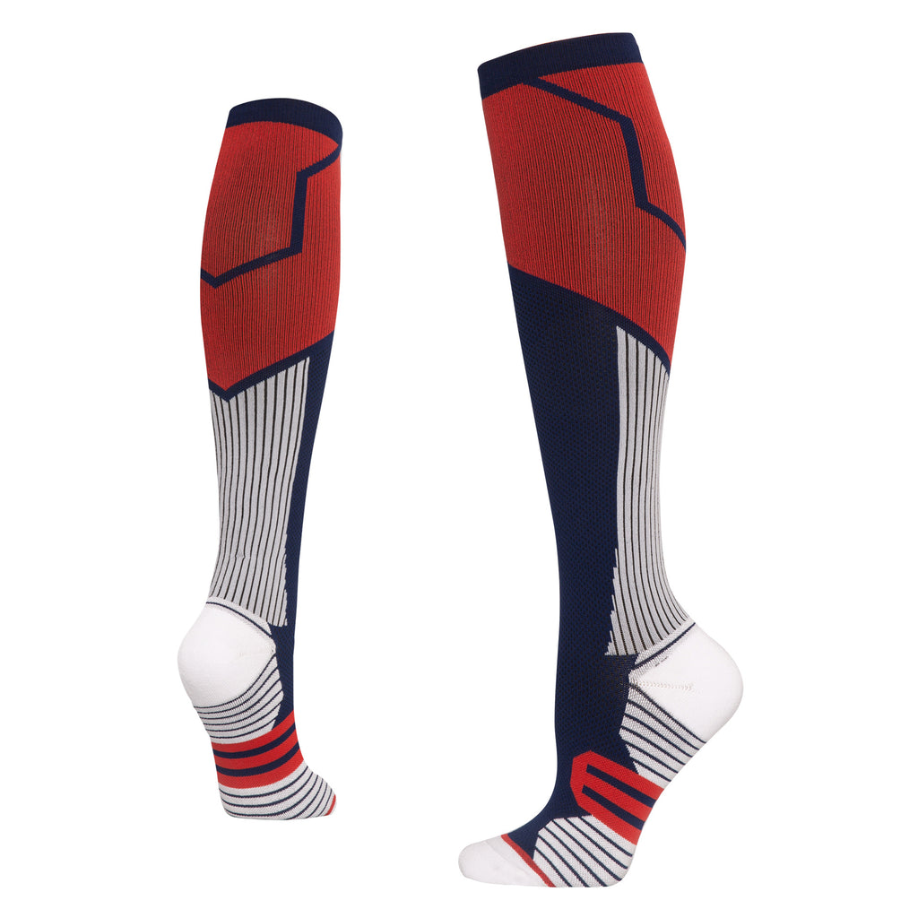 Women's Gradient Compression Socks – Long Tube Fitness & Skipping Rope Calf Socks