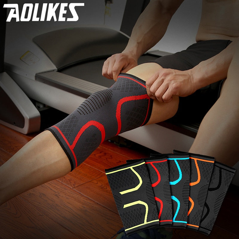 Compression Knee Pad Sleeve – Running, Cycling, Basketball & Volleyball Support
