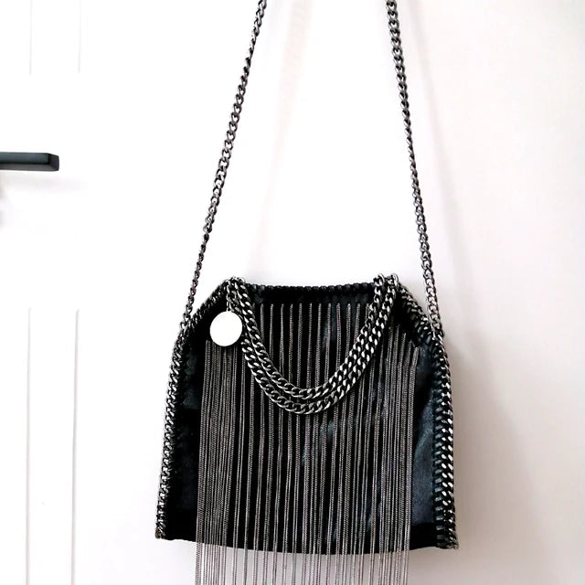 Women's Tassel Chain Crossbody Shoulder Bag
