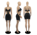Women's Sleeveless Hollow-Out Bandage Mini Dress