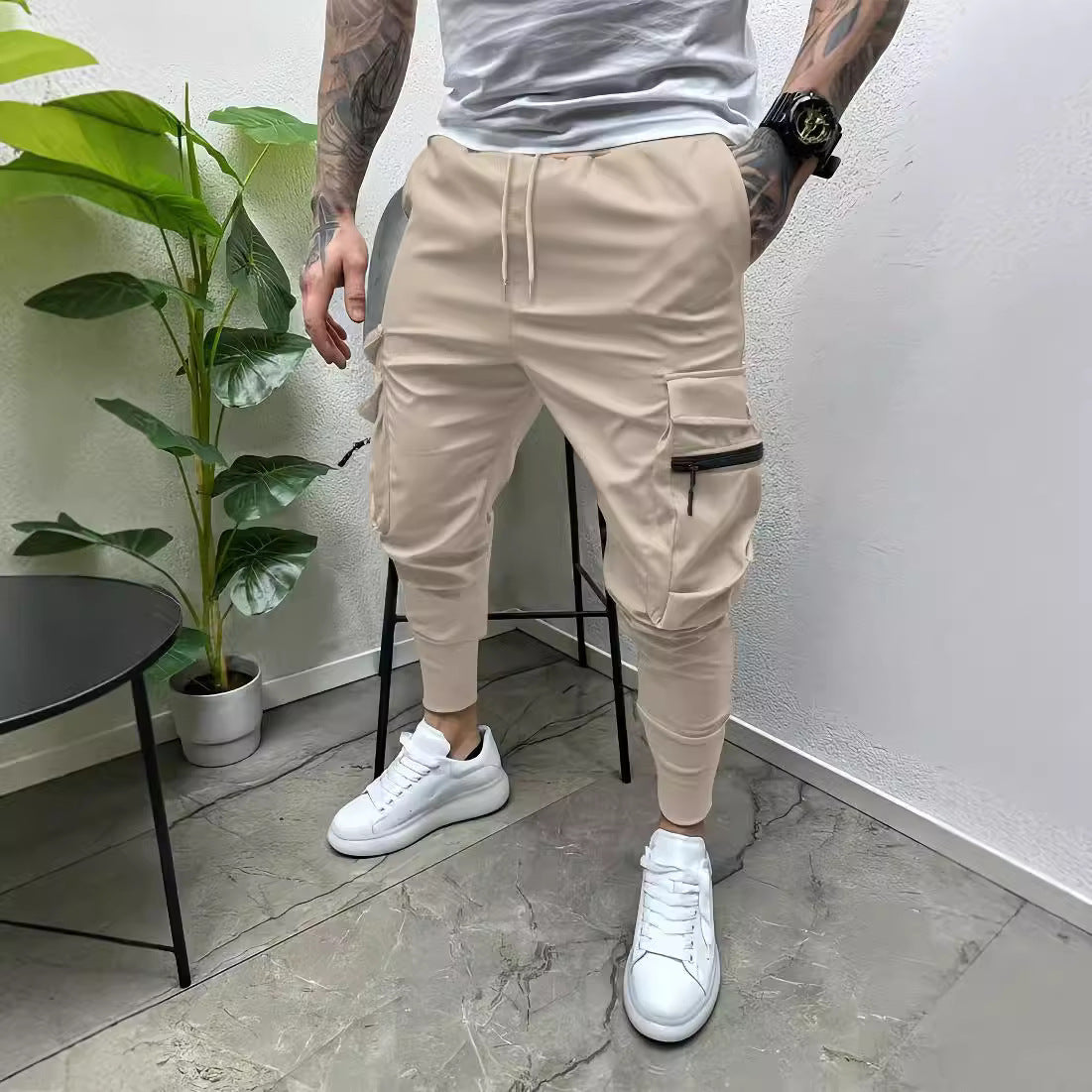 Men's Multi-Pocket Hip-Hop Slim Fit Cargo Pants