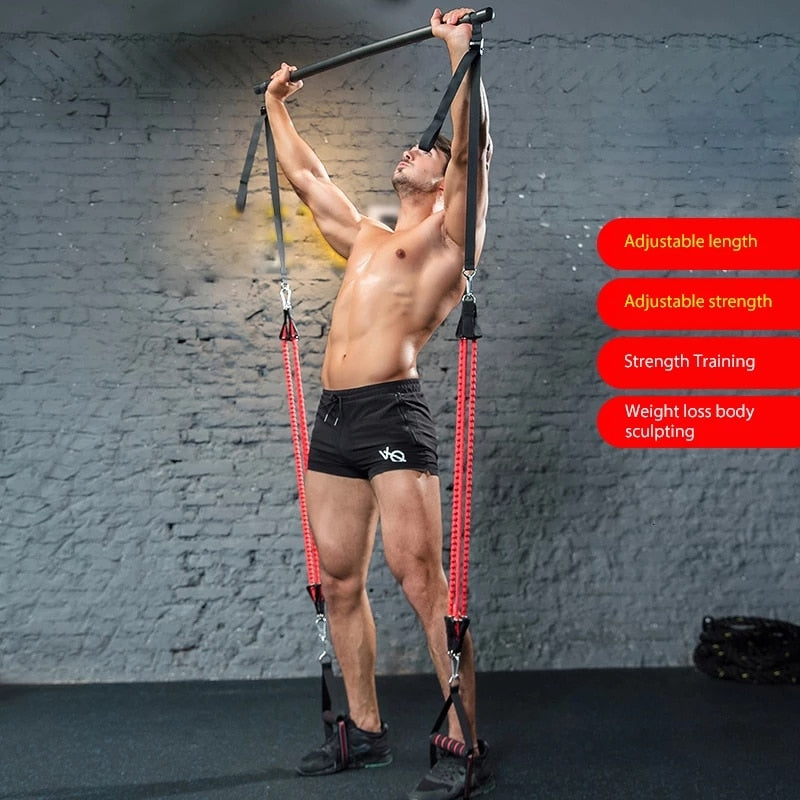 Resistance Band Pilates Stick & Pull Rope