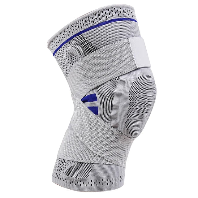 Professional Knee Brace with Detachable Elastic Belt & Silica Gel Pad – S/M/L/XL