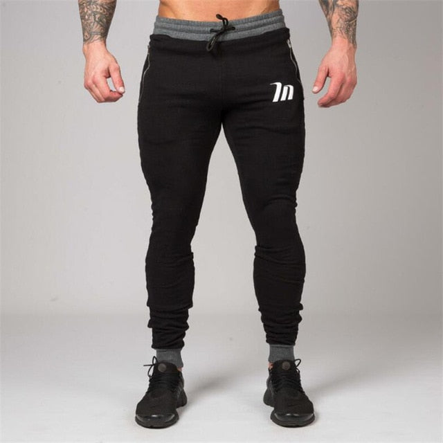 Men's Elastic Waist Fitness Jogger Sweatpants – Casual Training Pants