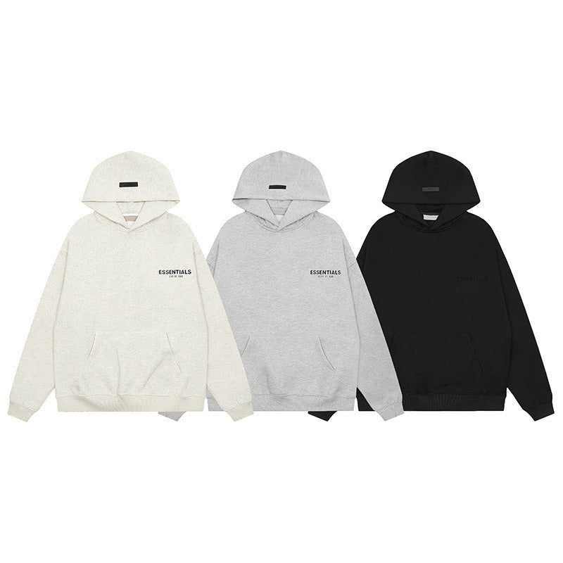 Flocked Logo Oversized Hoodie