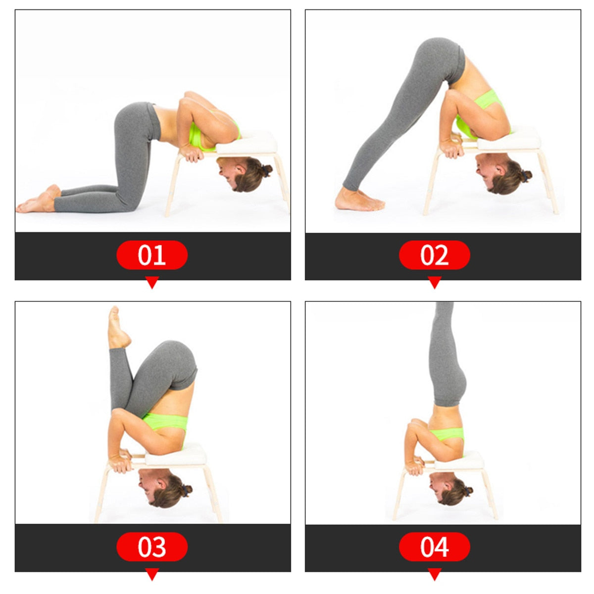 Yoga Inversion Chair – Headstand Stool & Workout Bench