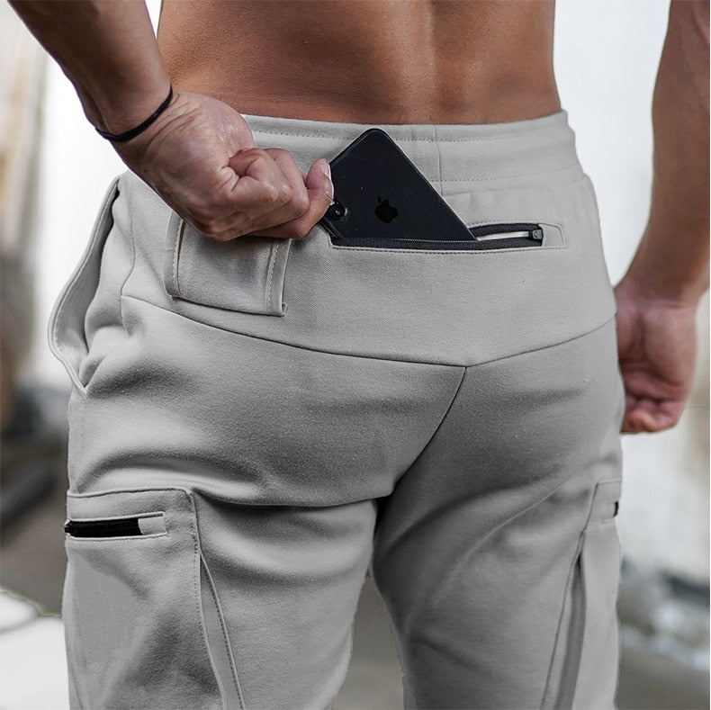 Men's Colour-Block Military Jogger Sweatpants