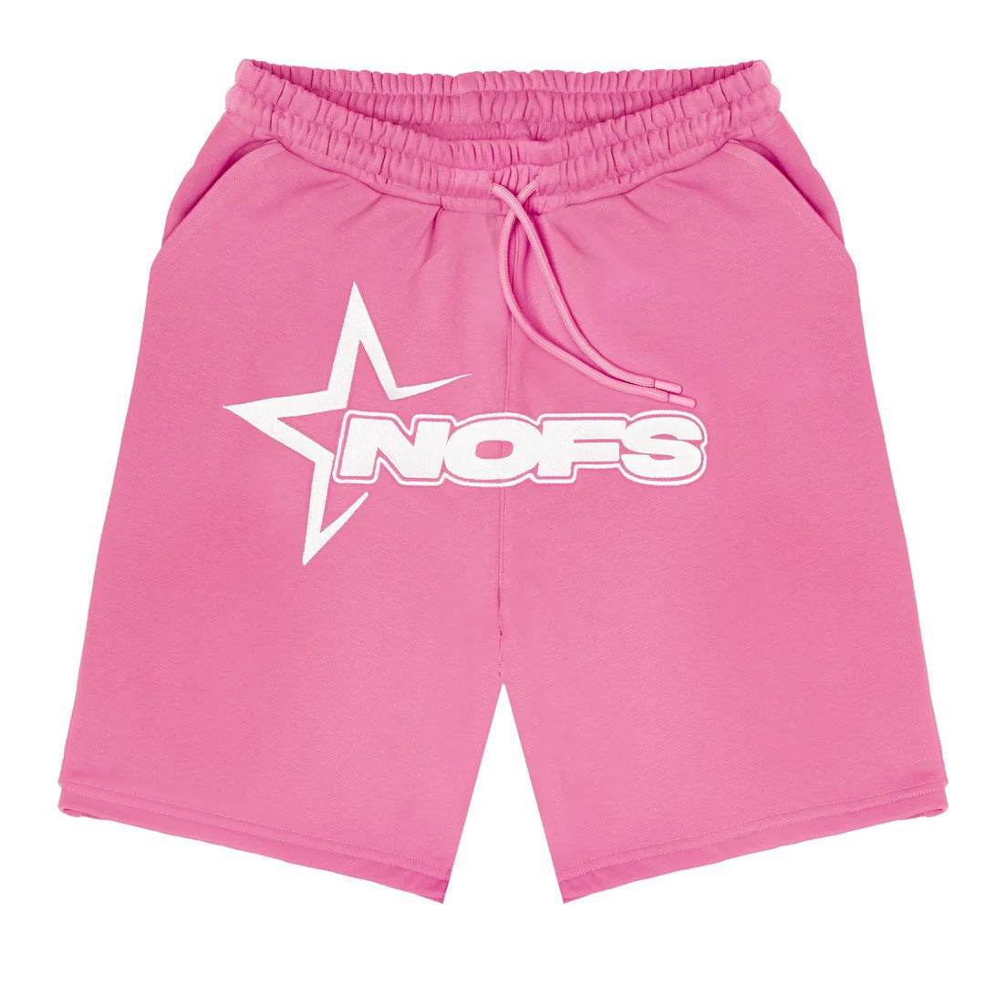 Men's Street Hip Hop Letter Print T-Shirt & Shorts Set
