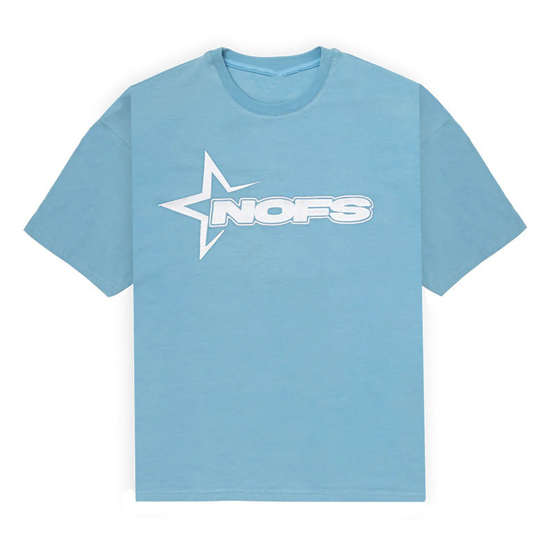 Men's Street Hip Hop Letter Print T-Shirt & Shorts Set