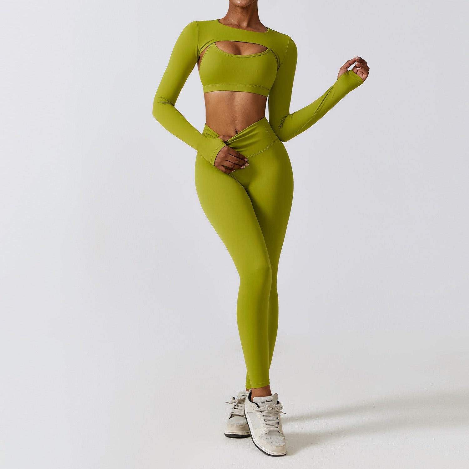 Women's 3-Piece Yoga Fitness Set — Bra, Camisole & Pants