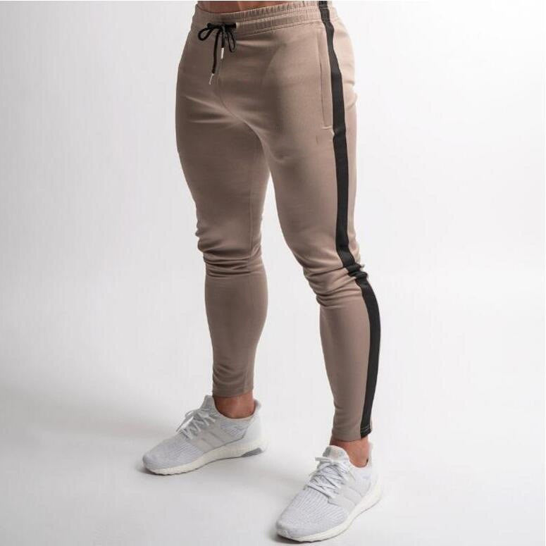 Men's Slim Fit Ankle Strap Fitness Pants