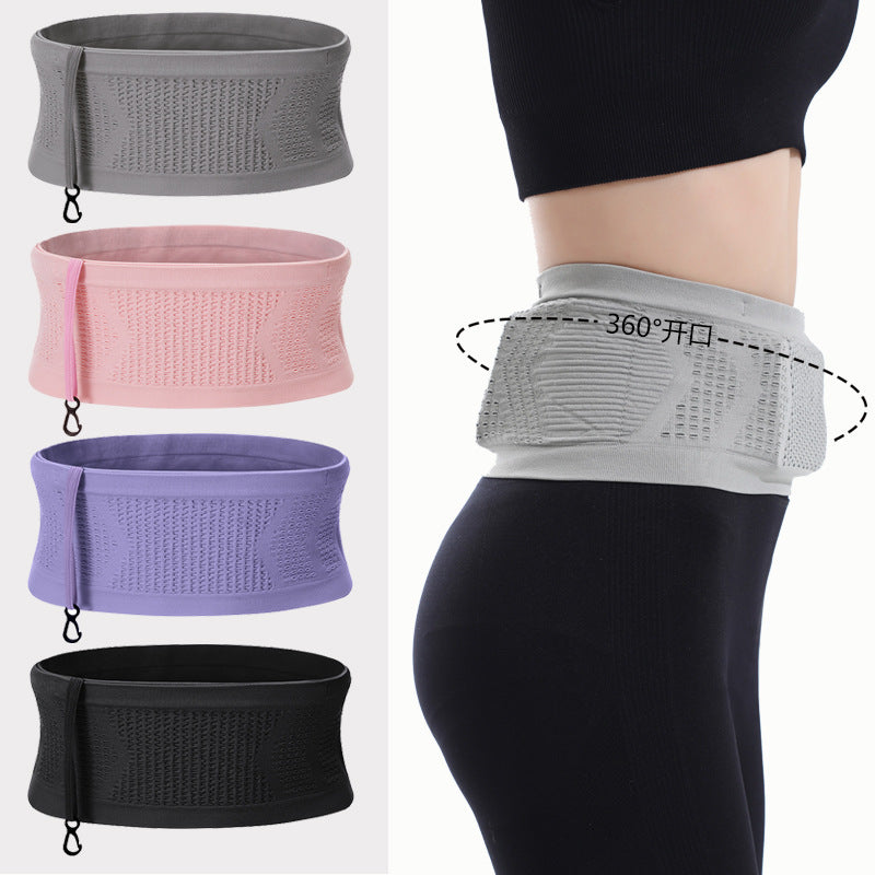 Breathable Running & Cycling Waist Bag – Large Capacity Sports Belt Bag with Hook