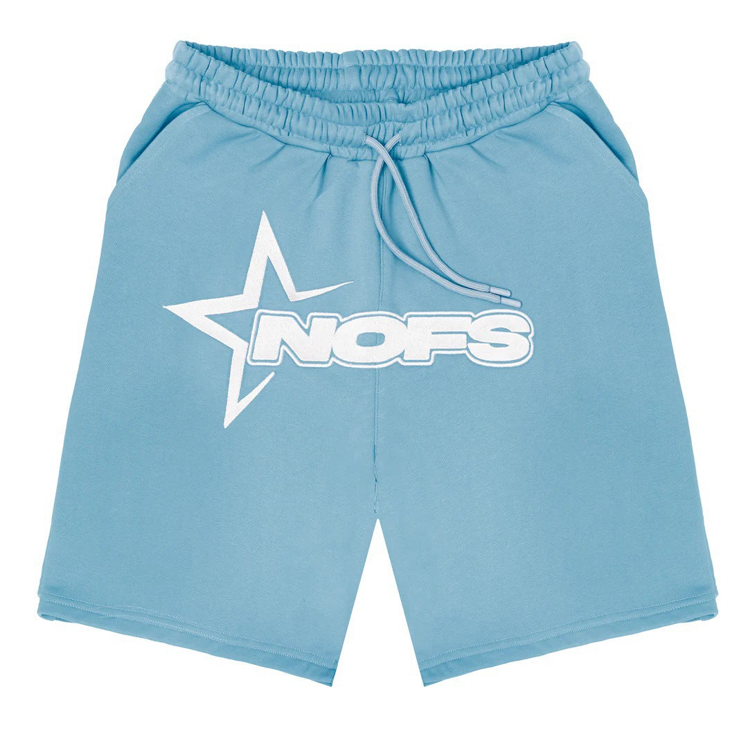 Men's Street Hip Hop Letter Print T-Shirt & Shorts Set