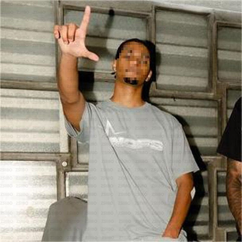 Men's Street Hip Hop Letter Print T-Shirt & Shorts Set