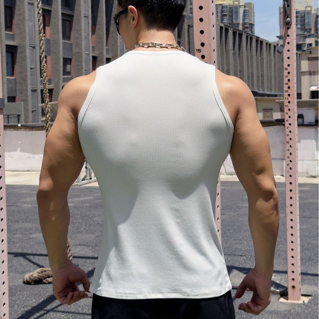 Men's Breathable Loose Muscle Vest — Fitness Training Tank Top