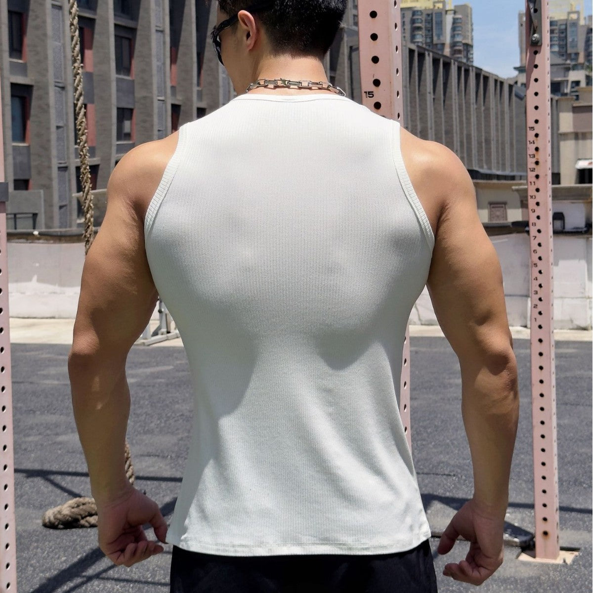 Men's Breathable Loose Muscle Vest — Fitness Training Tank Top