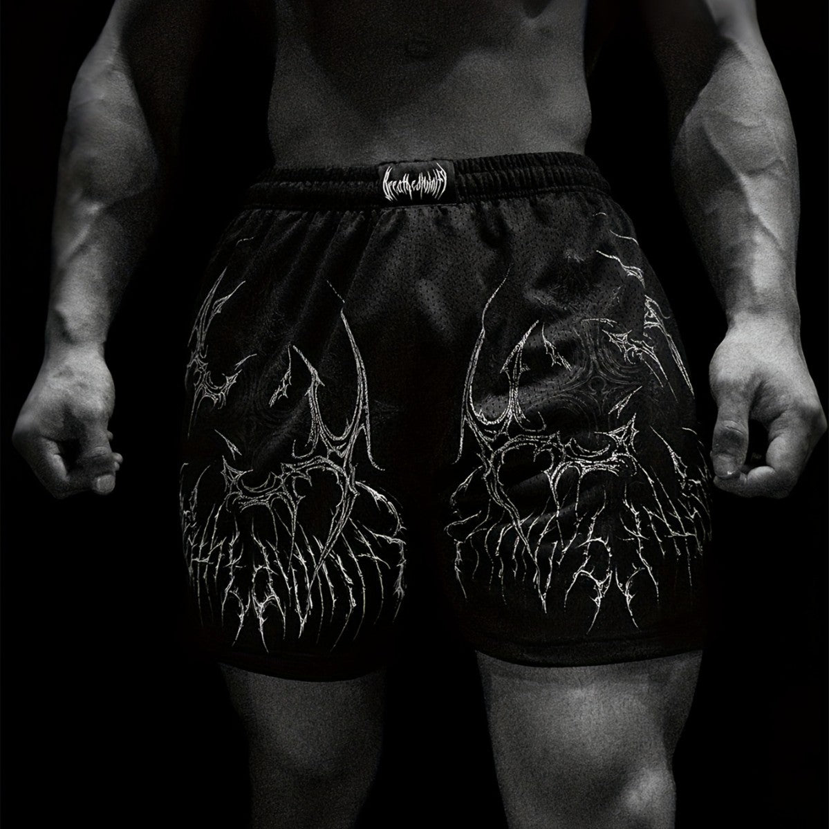 Men's Mesh Muscle Workout Shorts — Quick-Dry Breathable Fitness & Beach Shorts