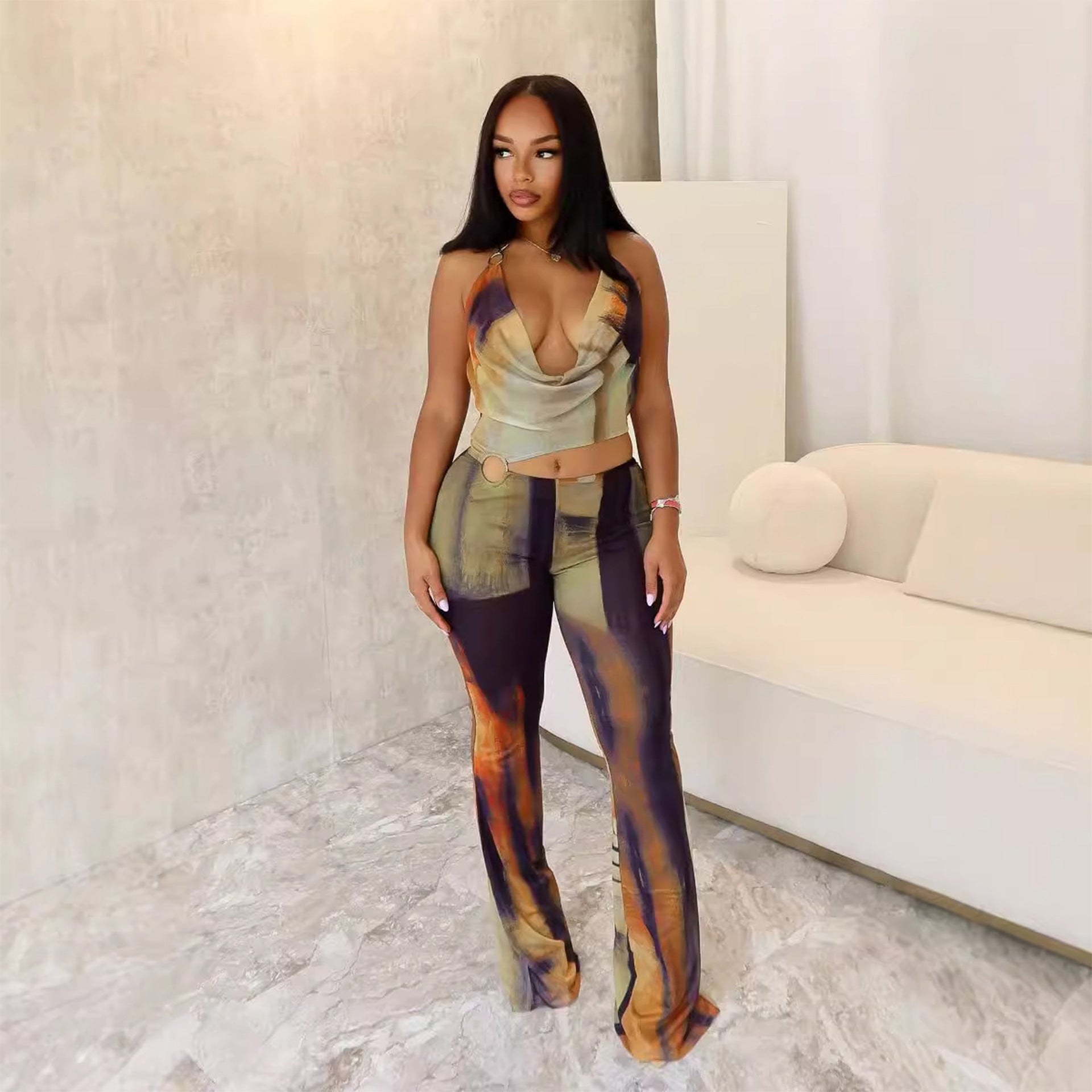 Women's Sleeveless Wide-Leg Loose Fit Jumpsuit