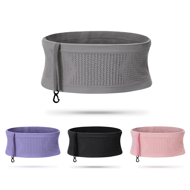 Breathable Running & Cycling Waist Bag – Large Capacity Sports Belt Bag with Hook
