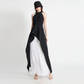 Women's Halter Neck Sleeveless Irregular 2-Piece Set