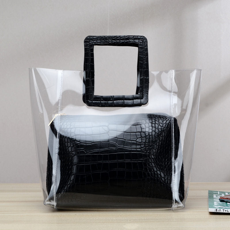 Transparent Beach Tote Bag