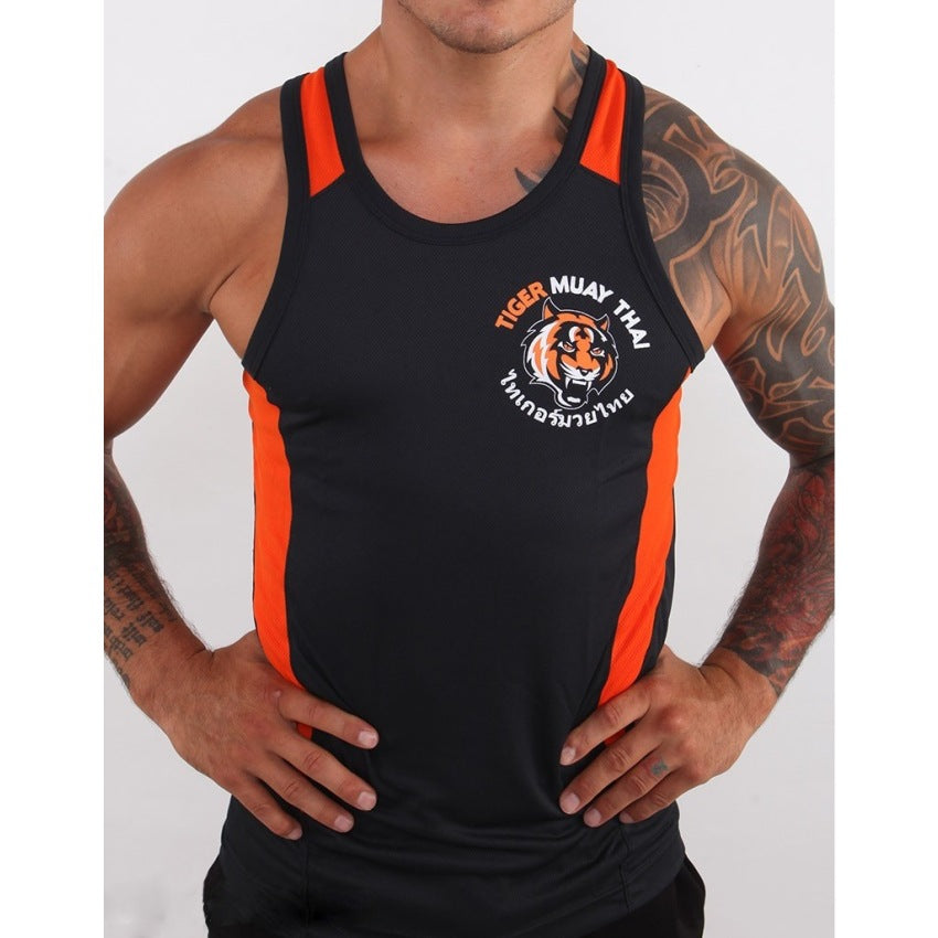 Men's Knitted Sports Tank Top — Fitness Training & Fighting Vest