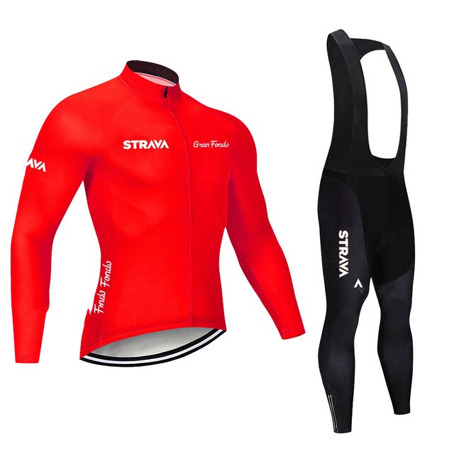 Men's Pro Team Cycling Jersey & Bib Shorts Set