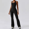 Women's Sleeveless Slim Fit Long Pants Jumpsuit — Full-Length Fitted Bodysuit