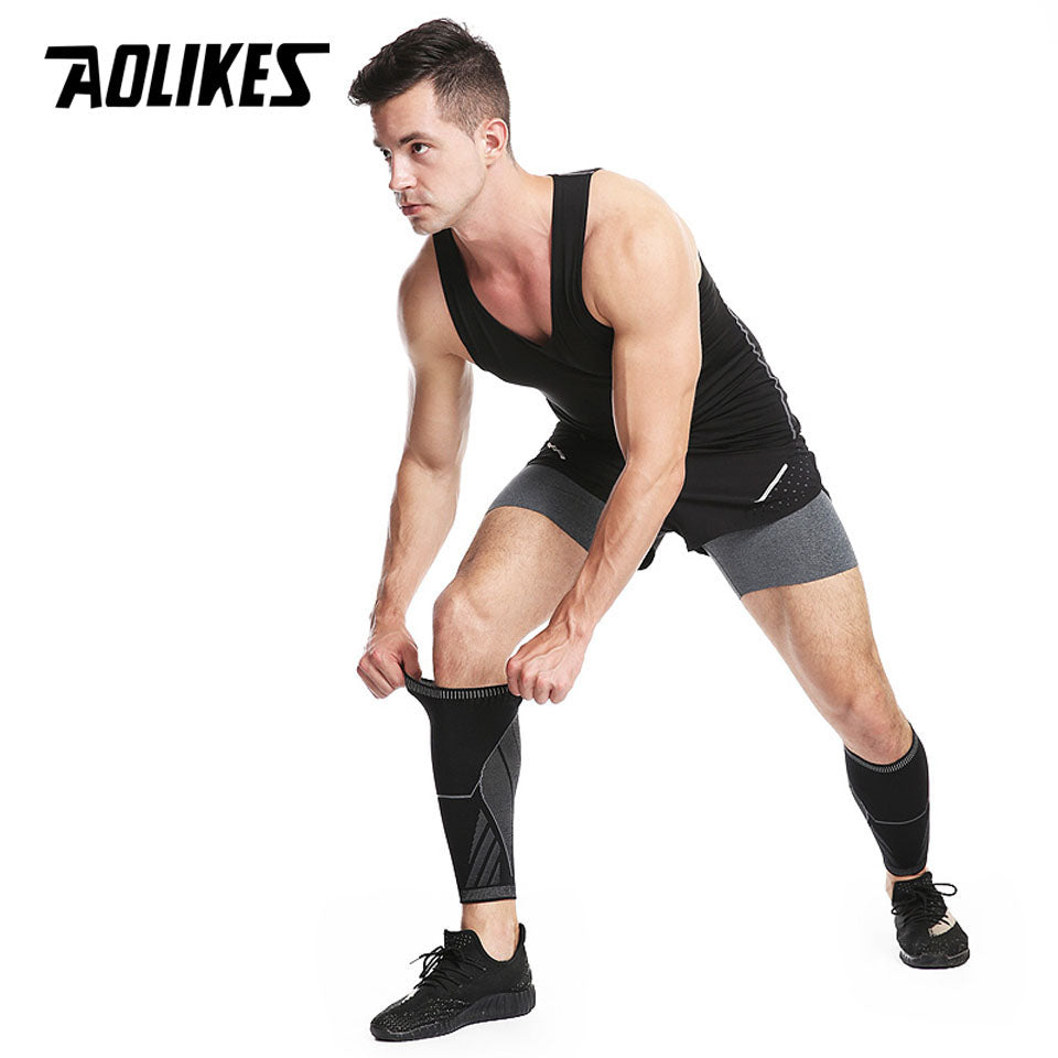Compression Calf Sleeve – Basketball, Running & Cycling Leg Support