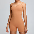 Women's Nude Yoga Camisole Jumpsuit — High-Intensity Dance & Fitness