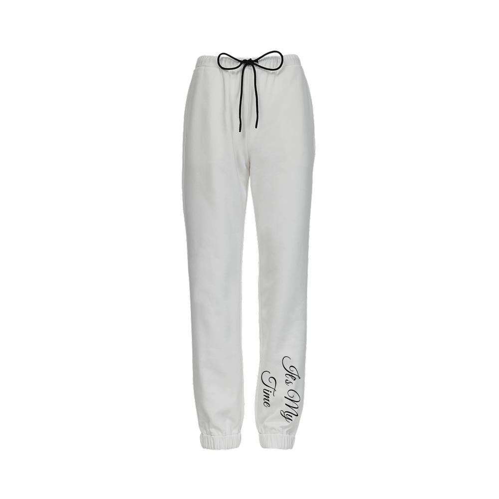 Unisex Cotton-Feel Casual Fit Jogger Pants – Grey/Black