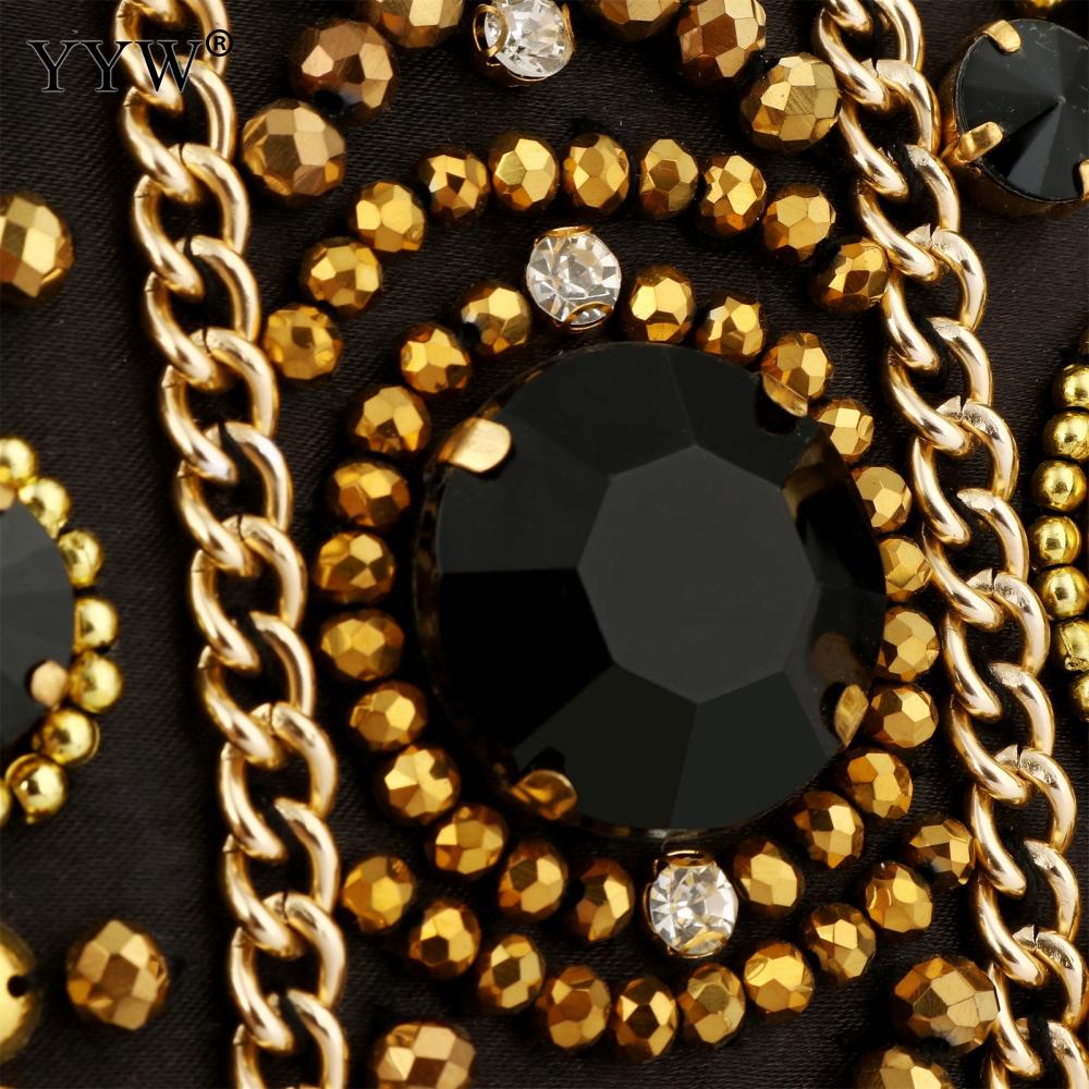Black Satin Rhinestone Box Clutch