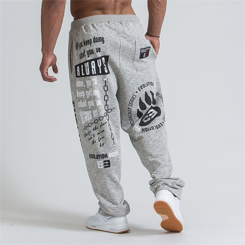 Men's Cotton Soft Harem Jogger Sweatpants – Gym Training Running Pants