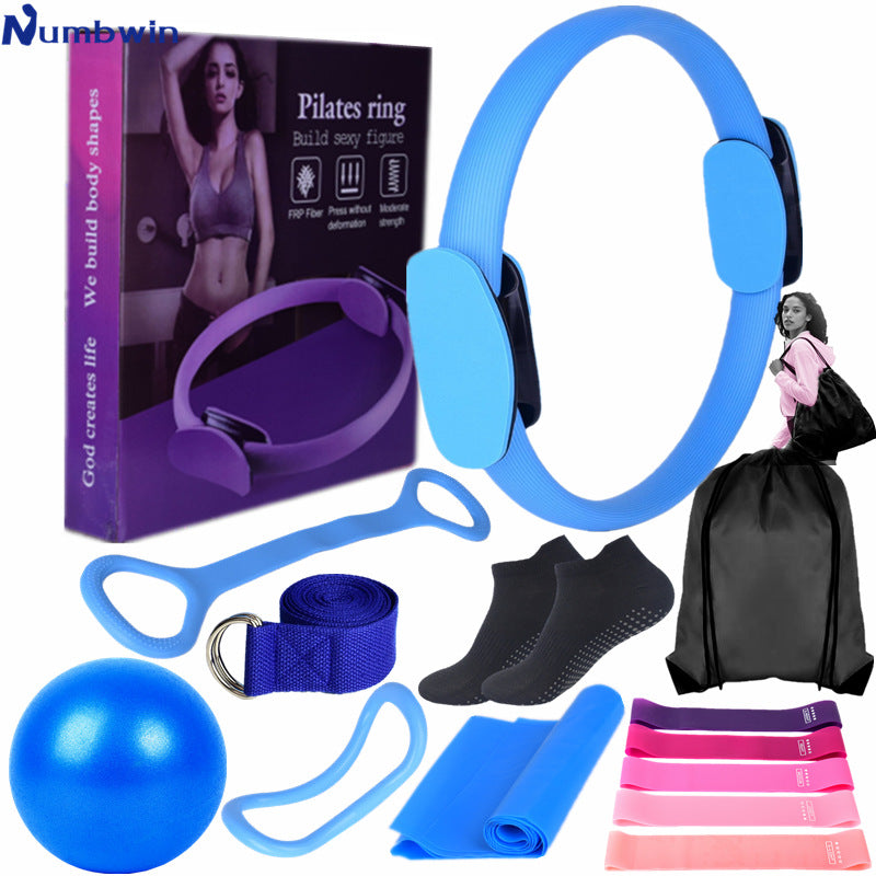 14-Piece Pilates & Pelvic Floor Training Set – Yoga Magic Ring Home Gym Kit