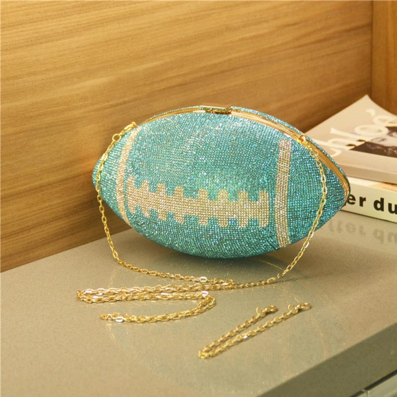 Women's Rhinestone Geometric Clutch Purse – Evening Bag