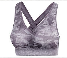 Women's Camouflage 3-Piece Yoga Fitness Set — Sports Bra, Long Sleeve Crop Top & Hip-Lift Leggings