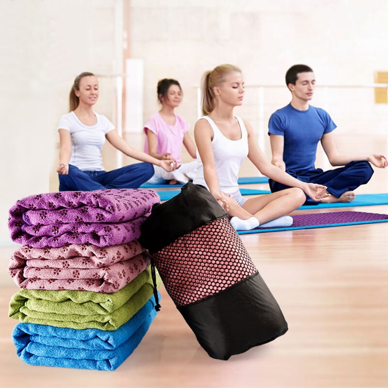 Non-Slip Yoga Mat Cover Towel – 183x63cm, 10 Colours