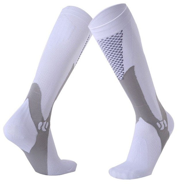 Unisex Compression Gradient Sports Socks – Arch & Calf Support for Running, Soccer & Cycling