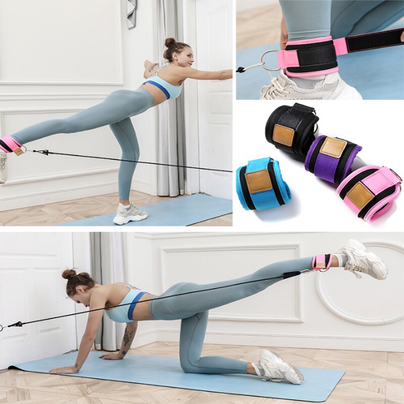 Resistance Bands with Ankle Straps – Booty, Leg & Thigh Training Set