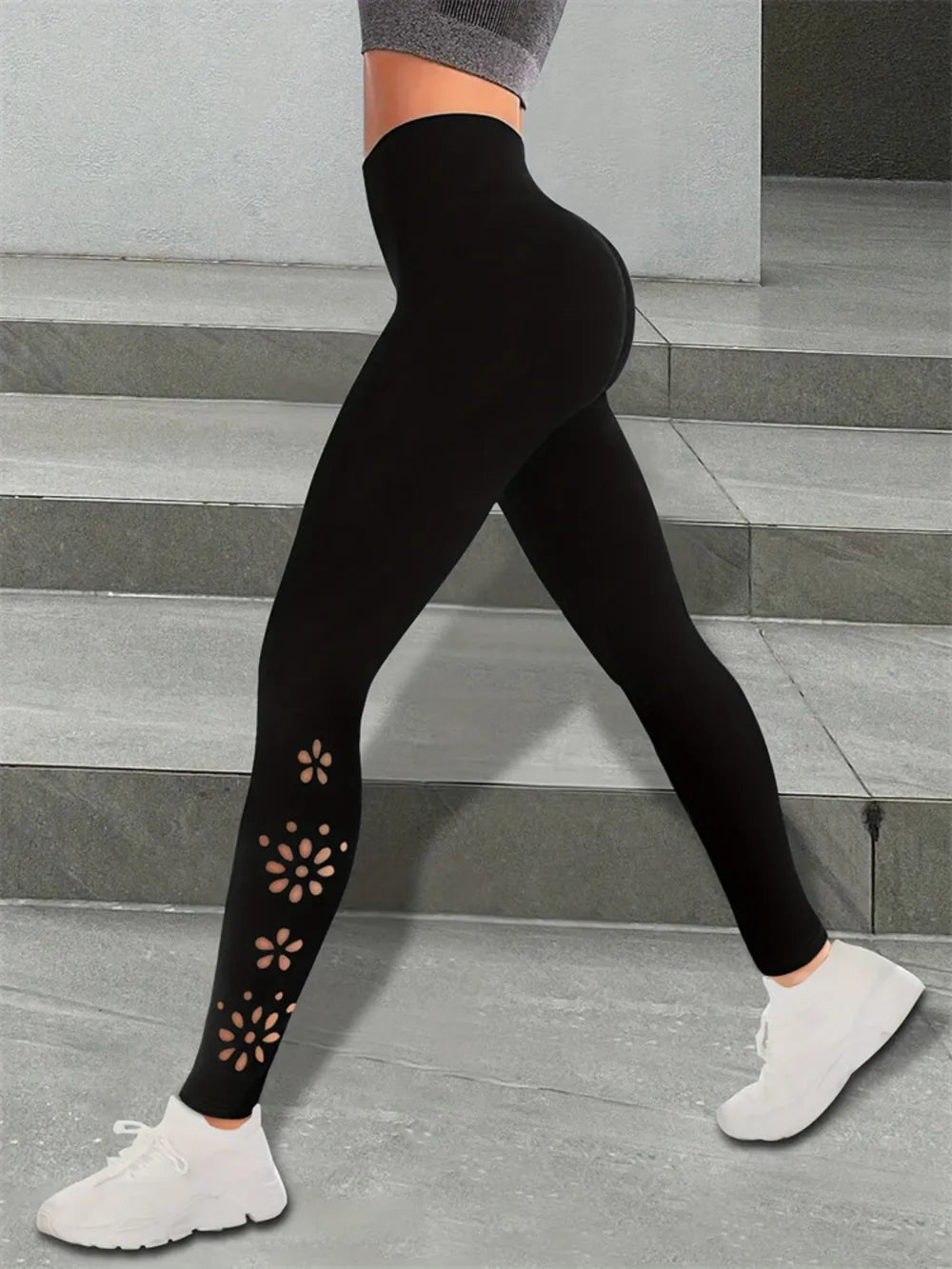 Women's Cutout High-Rise Leggings