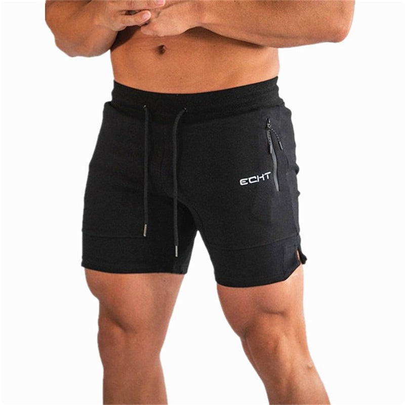 Men's Running Zipper Pocket Shorts — Mesh Breathable Fitness Training & Beach Shorts