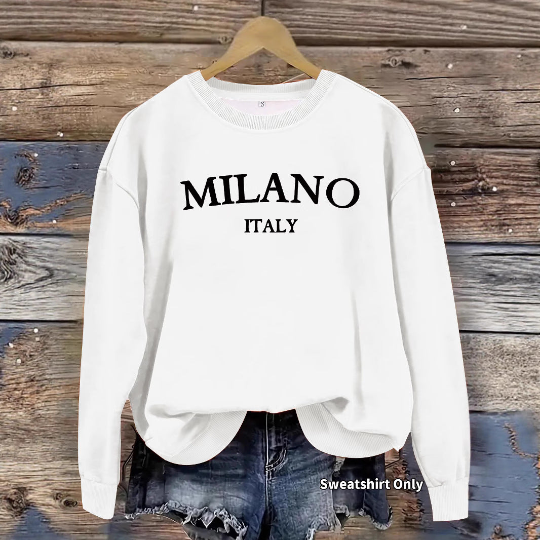 Women's Milano Print Long-Sleeve Sweatshirt