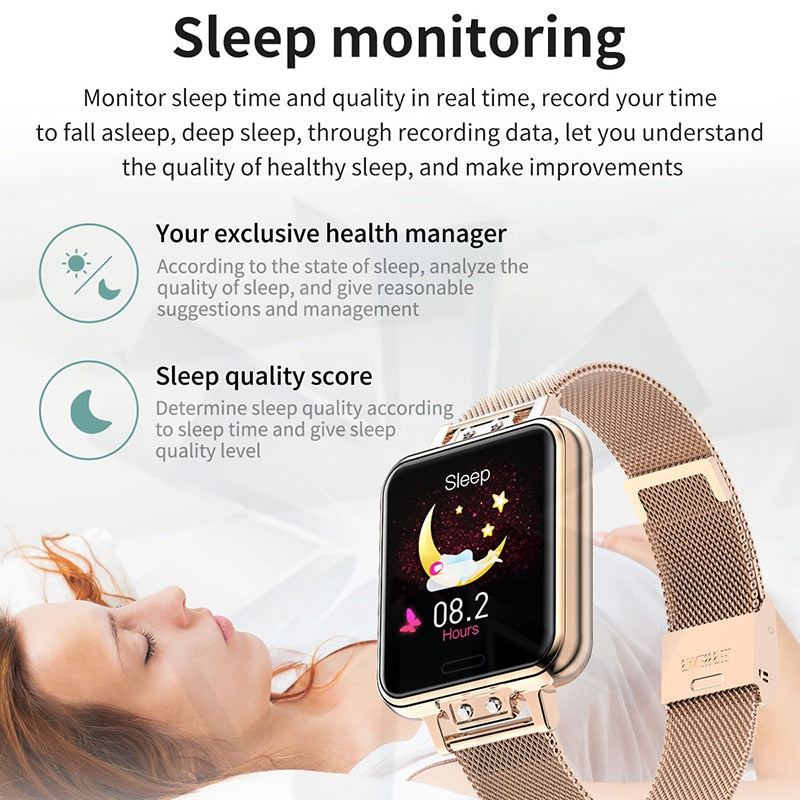 Women's Smart Watch – Heart Rate & Menstrual Cycle Fitness Tracker