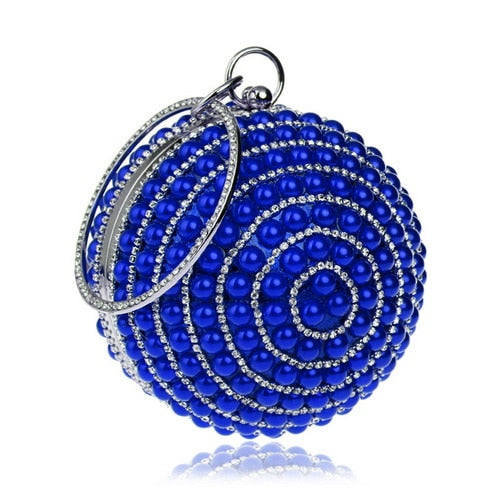 Crystal Ball Tassel Evening Clutch