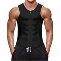 Men's Neoprene Sauna Vest — Zipper Sweat Shapewear & Fitness Corset