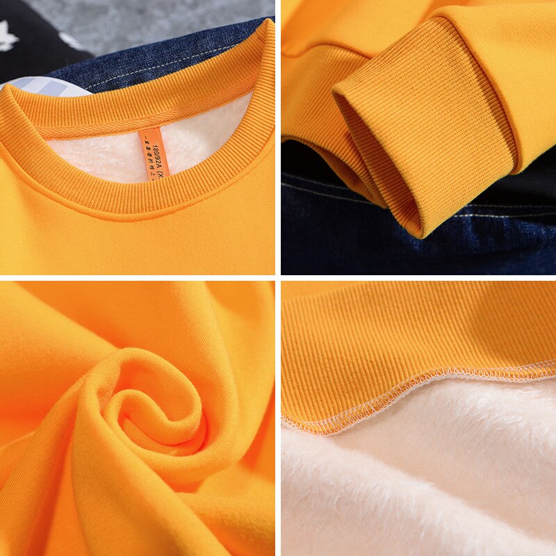Men's Casual Cotton Fleece Round Neck Hoodie Sweatshirt – 14 Colours up to 5XL